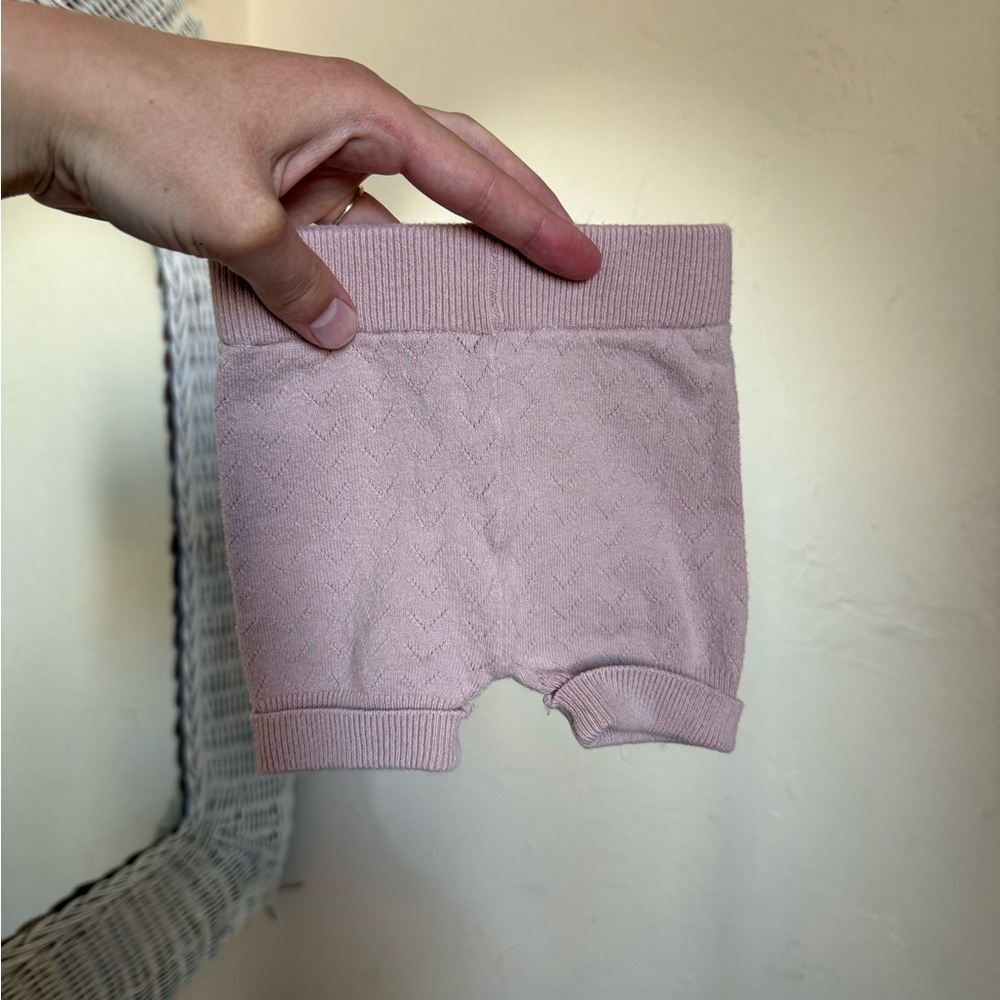 Pointelle Knit Baby Shorts